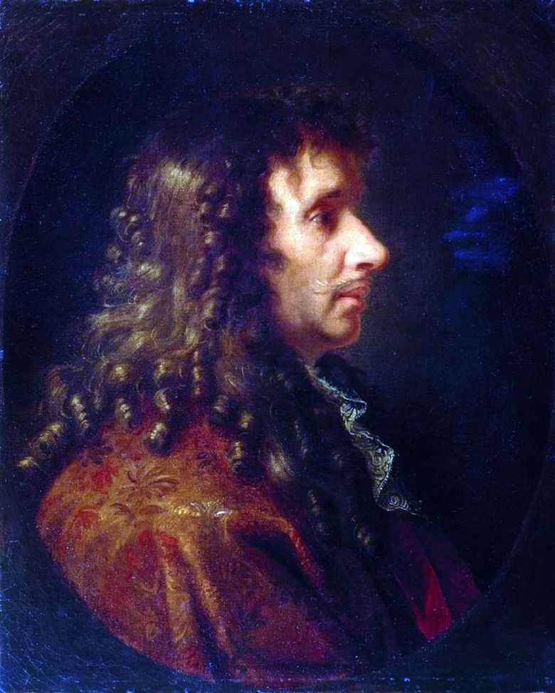 Moliere   Charles Lebrun portresi