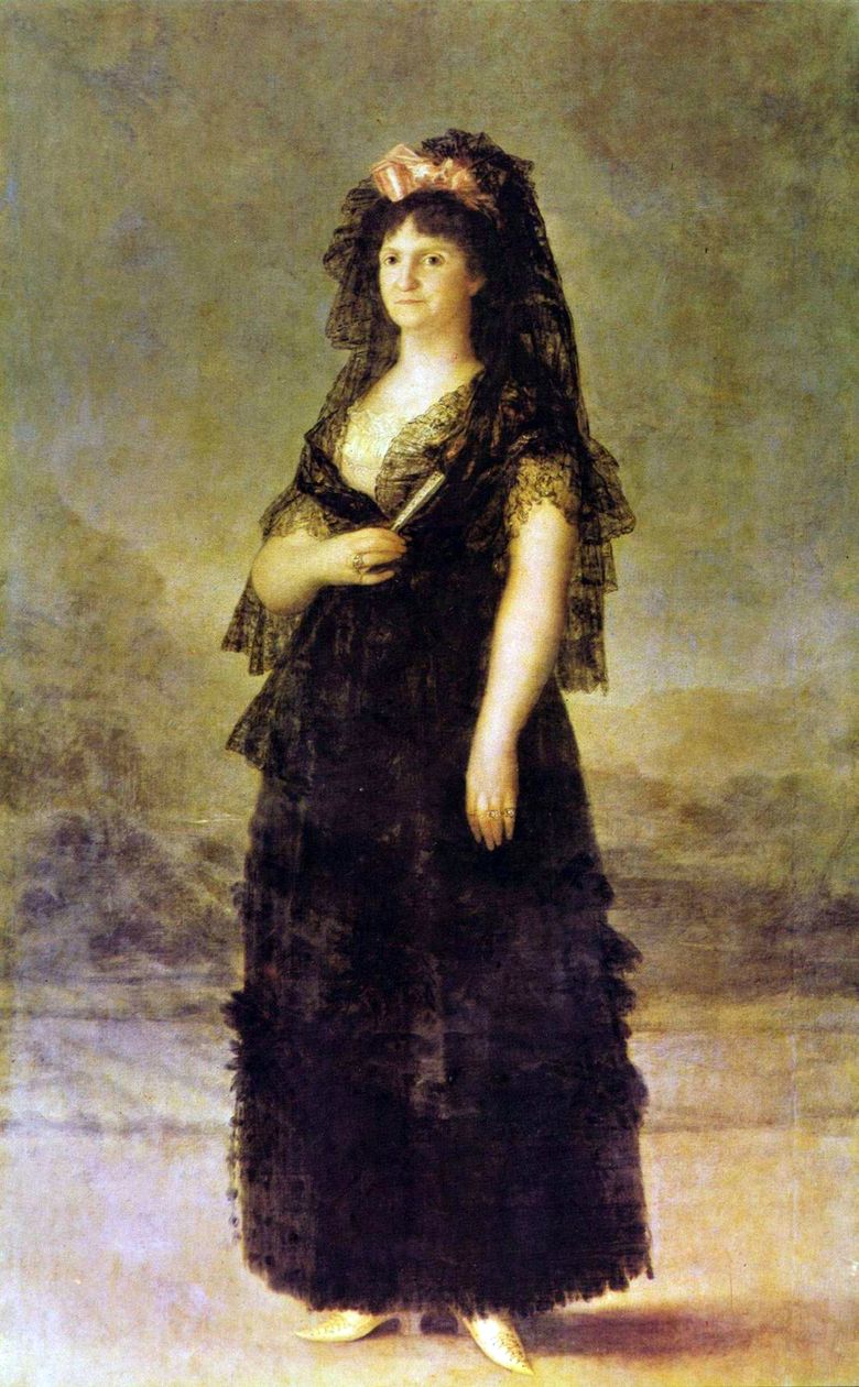 Kraliçe Maria Louise Parma   Francisco de Goya portresi