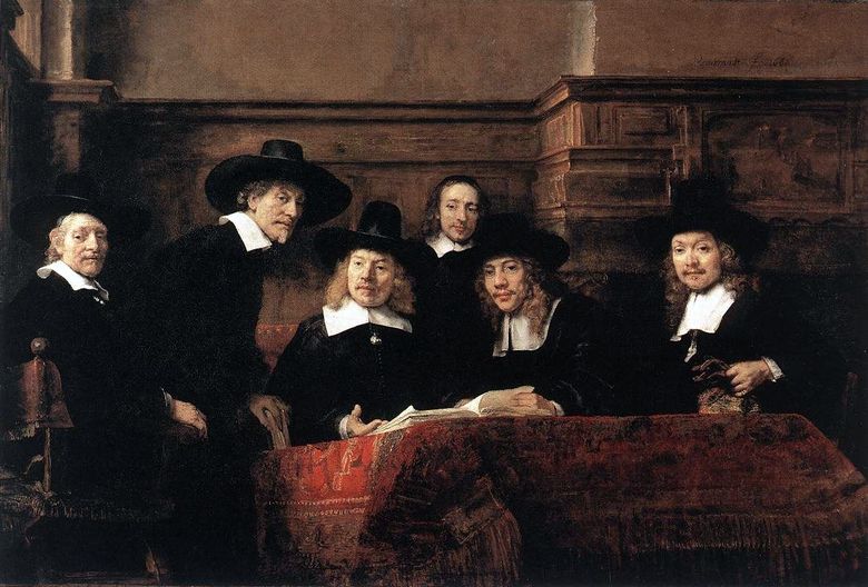 Bez Ev Atölyesi Sendikası Portresi   Rembrandt Harmenszoon Van Rijn