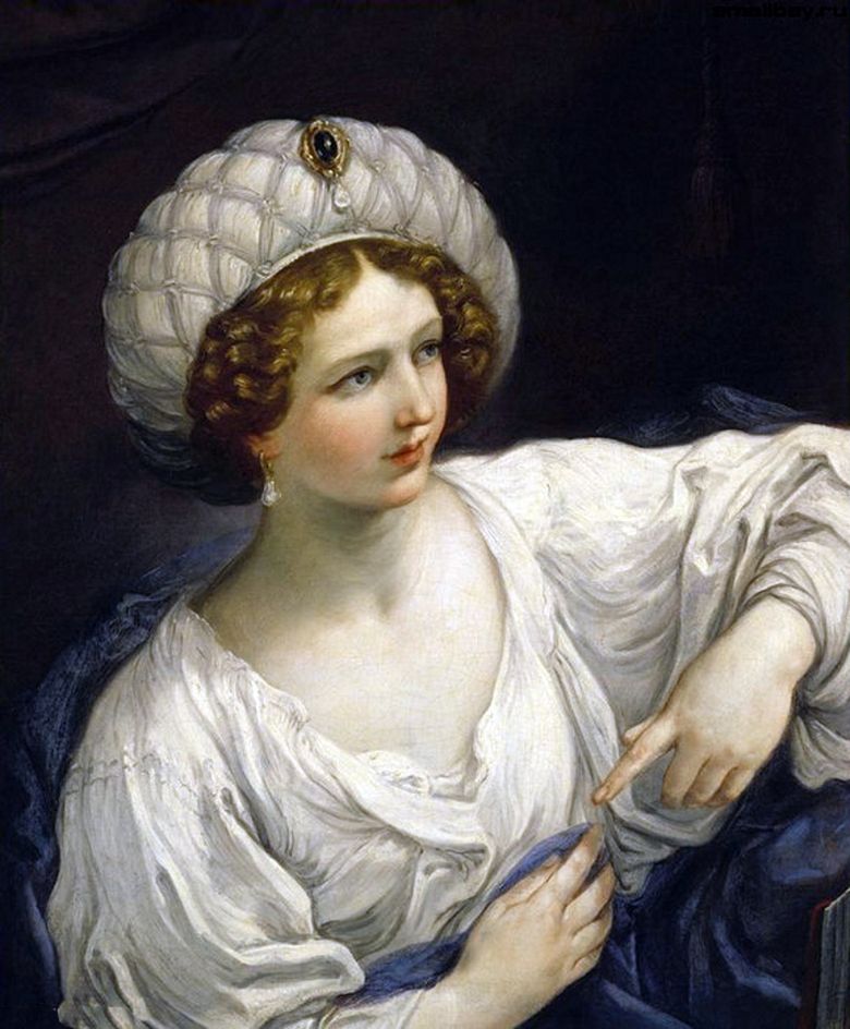 Sibyl   Guido Reni suretinde bir Bayan portresi