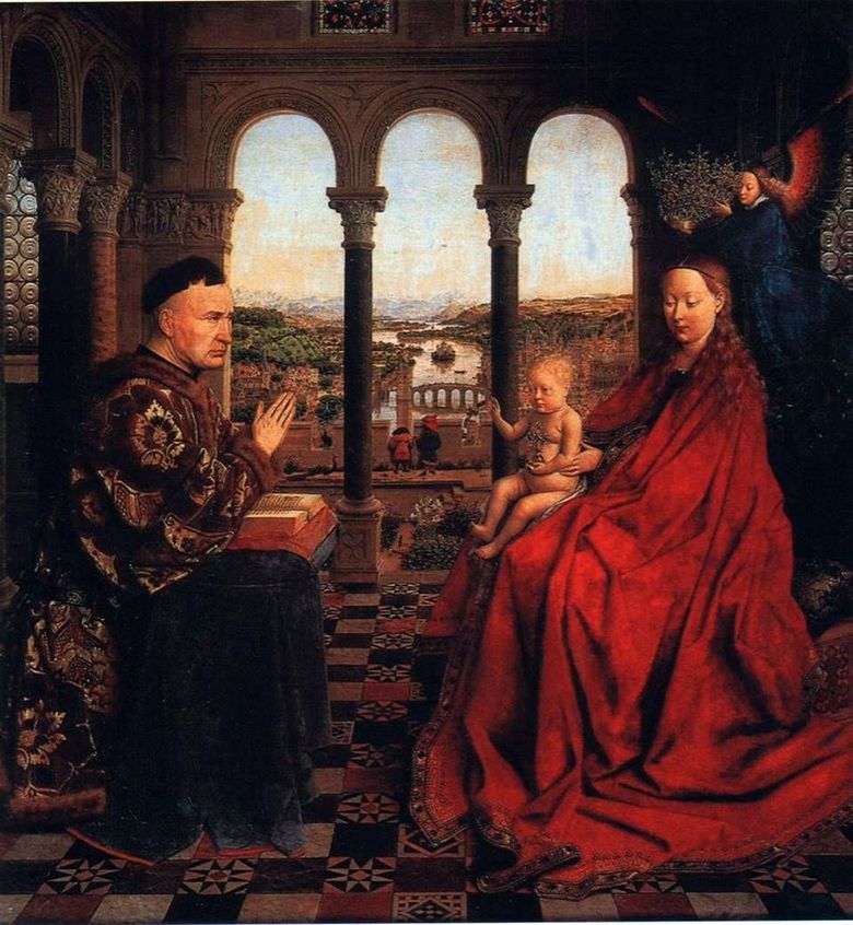 Şansölye Rolen Madonna   Jan van Eyck