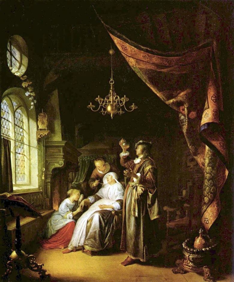 Hasta ve Doktor   Gerard (Gerrit) Dow